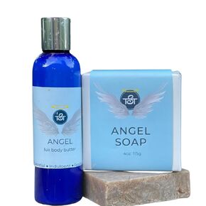 Angel Perfume Fragrance Soap Bar & Body Butter, Heavenly Scents Body Butter & Silky Softening Soap for Women, Daily Luxury Skincare Ritual in Saudi Arabia