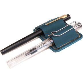 Handmade Leather Pen Holder Clip Notebook Pen Loop Stylish, Leather Pen Holderfor Books, notebook pen pencil holder clip and Practical Pen Organizer (Brown) in Kuwait