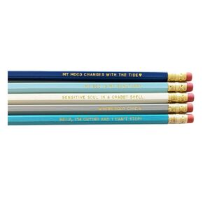 Funny Cancer Birthday Gift Pencil Set Cancer Pencils Zodiac Sign Pencil Set Astrology Pencils June 20 - July 22 Cancer Birthday Gift for Her