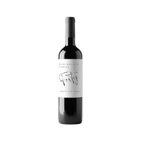 40th Birthday Gift, Pairs Well With Turning Forty Wine Label for Regular Bottle