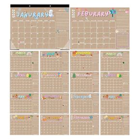 Doodle Teacher Desk Calendar 2025 18 months - Academic Desk Calendar 2025, Large Desk Calendar School Year 2025, Calender 2025-2026 Desk Calendar July 2025-2026, Desktop Calendar 2025
