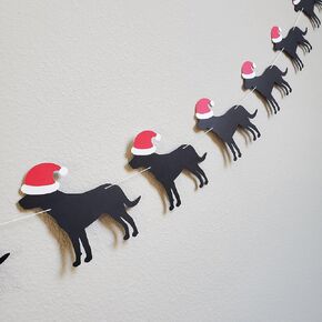 Christmas Dog Garland, Dog Christmas Garland, Dog Christmas Decoration, Christmas Puppy Banner
