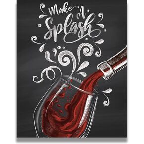 Govivo Wine Decor | Wine Wall Art | Wine Kitchen Decor | Wine Bar Decor | Wine Decor Wall Art | Wine Art Wall Decor | Wine Pictures Wall Decor | Wine Wall Decorations, 8x10 unframed print
