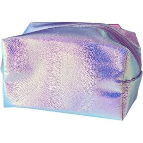 Cosmetic Bag, PU Material Cosmetic Bag, Colorful Portable Cosmetic Bag, Waterproof Cosmetic Bag Stationery Bag Storage, Gifts for Girls （2Pack）