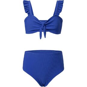 blibean Tween Girls Swimsuit Two Piece Bikini Sets with Chest Pad Size 6-15 Years