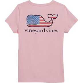 vineyard vines Women's Flag Whale Short-Sleeve Pocket T-Shirt