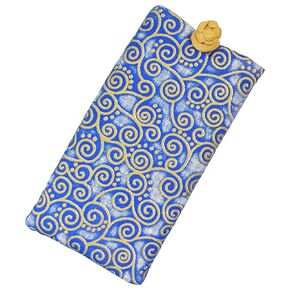 Handmade Soft Eyeglass Case (Sunglasses Pouch), Poly Dupioni Silk & Raw Thai Silk Fabric (Purple - Cotton)