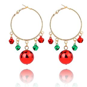 SmileBelle Candy Earrings Christmas Hoop Earrings for Women Girls Christmas Gifts Red and White Xmas Earrings for Holiday Party Festival Accessories Christmas Stocking Stuffer Candy Gifts