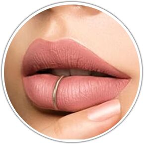 Fake Clip On Lip Ring - 20 Gauge 14k Gold Filled Faux Lip Piercing No Piercing Needed- Comes In Gift Packaging