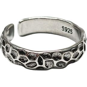 Adjustable 925 Sterling Silver Plated Ring, Wide Band Handmade Stacking Ring, Minimalism Jewelry for Women & Men, Personalized Accessory (Wide band) in Kuwait