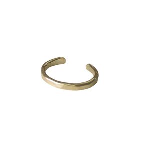 Thin Gold Ear Cuff, Hammered Gold