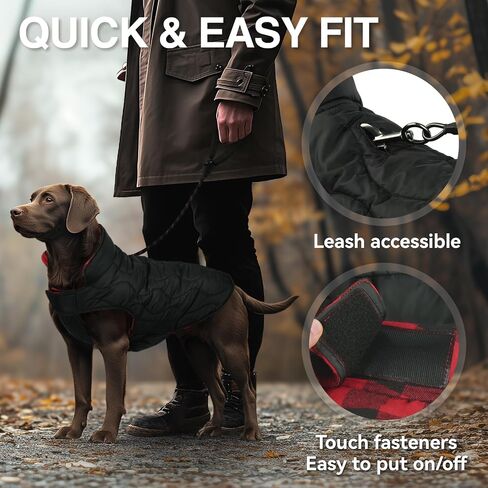VIVAGLORY SoftJoy Dog Winter Coat Dog Coat British Style Plaid Jacket Dog Vest Apparel & Accessories for Cold Weather Winter Snow Outdoor Reversible Warm Cozy Heavy Duty XXS Green in Saudi Arabia