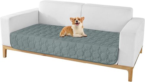 ZNSAYOTX Ultimate Cozy Blankets (30"x70") 100% Waterproof Sofa Mat Blanket for Dog Pets, Bed Couch Protector with Non-Slip Back Washable Durable, Pee Scratch Proof Easy to Clean (Dark Grey) in Saudi Arabia