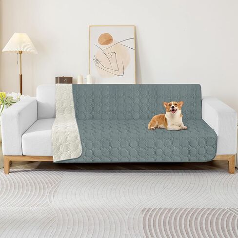 ZNSAYOTX Ultimate Cozy Blankets (30"x70") 100% Waterproof Sofa Mat Blanket for Dog Pets, Bed Couch Protector with Non-Slip Back Washable Durable, Pee Scratch Proof Easy to Clean (Dark Grey) in Saudi Arabia