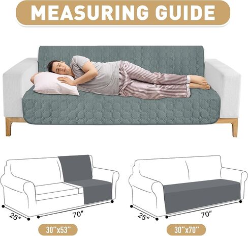 ZNSAYOTX Ultimate Cozy Blankets (30"x70") 100% Waterproof Sofa Mat Blanket for Dog Pets, Bed Couch Protector with Non-Slip Back Washable Durable, Pee Scratch Proof Easy to Clean (Dark Grey) in Saudi Arabia