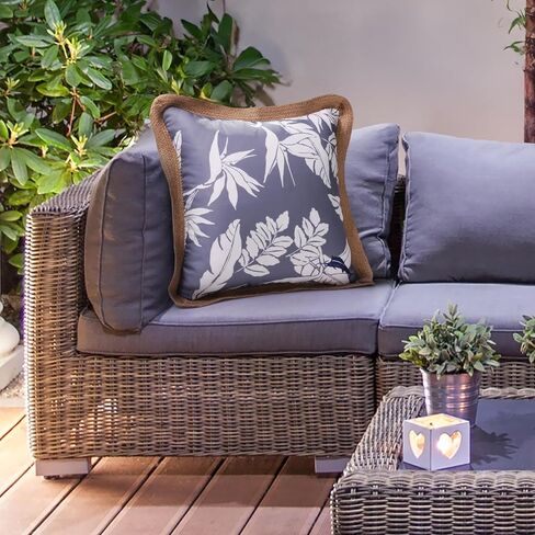 Tommy Bahama Pack of 2 Premium Water-Resistant 18" x 18" Indoor/Outdoor Decorative Pillows with Inserts – Perfect for Patio Furniture, Poolside, and Outdoor Lounging (Navy) in Kuwait