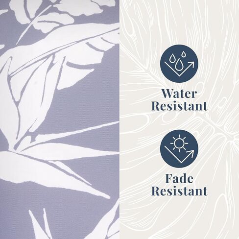 Tommy Bahama Pack of 2 Premium Water-Resistant 18" x 18" Indoor/Outdoor Decorative Pillows with Inserts – Perfect for Patio Furniture, Poolside, and Outdoor Lounging (Navy) in Kuwait