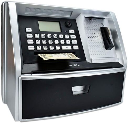 Toy Talking ATM Bank ATM Machine Savings Piggy Bank for Kids with Extended USB Ports for Accessories (Lamp Hot) in Saudi Arabia