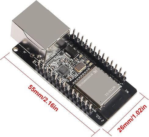 WT32-ETH01 ESP32 Module Ethernet WiFi Bluetooth Development Board WT32-ETH01 Embedded Serial Port to Ethernet Converter Serial to WiFi&Bluetooth MCU Module Pack of 1 in Saudi Arabia
