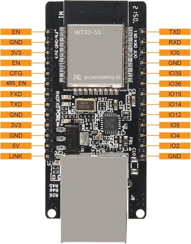 WT32-ETH01 ESP32 Module Ethernet WiFi Bluetooth Development Board WT32-ETH01 Embedded Serial Port to Ethernet Converter Serial to WiFi&Bluetooth MCU Module Pack of 1 in Saudi Arabia