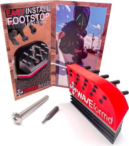 A-Frame Footstop for Longboard Skateboard, Downhill or Surfskate w/Aluminum CNC Grip Tile in Saudi Arabia