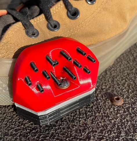 A-Frame Footstop for Longboard Skateboard, Downhill or Surfskate w/Aluminum CNC Grip Tile in Saudi Arabia