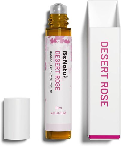 Rose Perfume Oil Roll On for Women and Men, Alcohol Free Eau de Parfum,Travel Size Essential Oil Body Fragrance, Concentrated Woody Floral Scent, 10 ml in Saudi Arabia