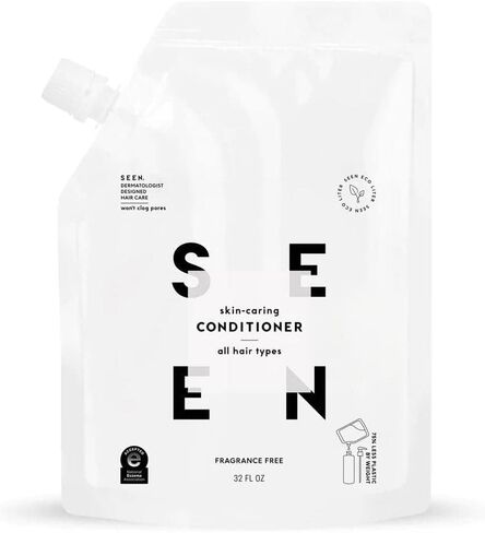 SEEN Conditioner Eco-Refill - Scented- Non-Comedogenic & Sulfate-Free Hair Conditioner- Dermatologist-Developed -Safe for Sensitive & Acne Prone Skin in Saudi Arabia