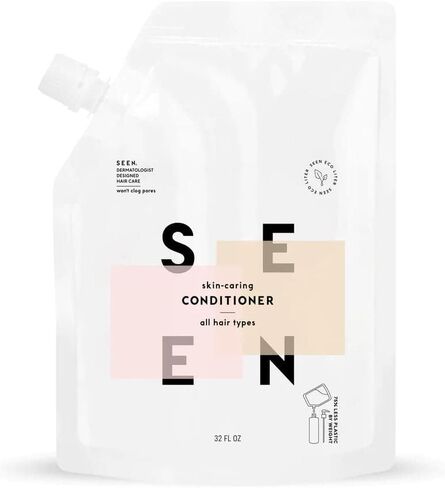 SEEN Conditioner Eco-Refill - Scented- Non-Comedogenic & Sulfate-Free Hair Conditioner- Dermatologist-Developed -Safe for Sensitive & Acne Prone Skin in Saudi Arabia