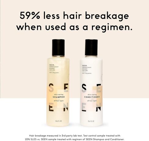 SEEN Conditioner Eco-Refill - Scented- Non-Comedogenic & Sulfate-Free Hair Conditioner- Dermatologist-Developed -Safe for Sensitive & Acne Prone Skin in Saudi Arabia