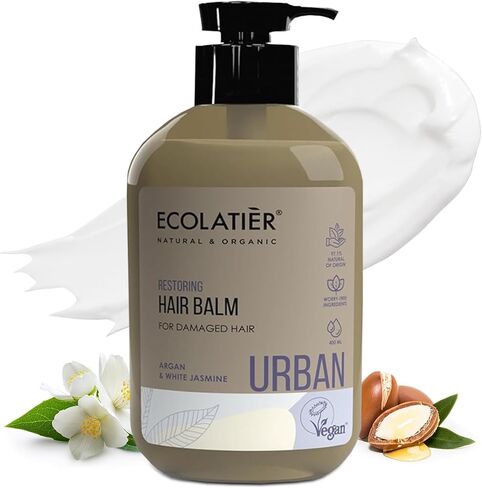 Natural Balm Restoring for Damaged Hair - Argan Oil Hair Conditioner, Deep Conditioner for Dry Damaged Hair, Vegan, Sulfate-Free, Hydrating Hair Balm, 97.5% Natural in Saudi Arabia