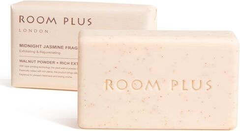 Fragrance Bar Soap, Big Brick of Bath Soap Bars(3 bars each 7oz)，Large soap Moisturizing clean, ROOMPLUS-Jasmine Scent, Walnut powder exfoliates,Natural Soap,Body Bar Soap,Gift Soap Set in Saudi Arabia