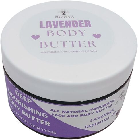 Sixbright Whipped Body Butter Cream-Deep Nourishing, Vegan, Hydrating-For All Skin Types-Women Organic Ingredients-Zero Artificial Fragrance-For Stretch Marks Dry Skin (8oz., LAVENDER) in Saudi Arabia