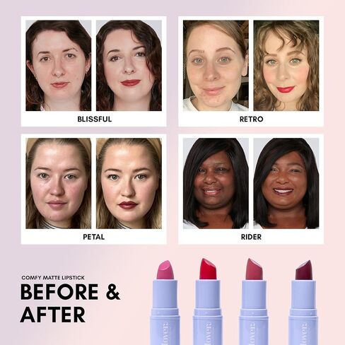 Clover Comfy Matte Lipstick | Non Drying Lipstick, Moisturizing And Lightweight, High Pigmented Lipstick | Cruelty-Free & Vegan Lip Makeup | Shade - Bunny in Saudi Arabia