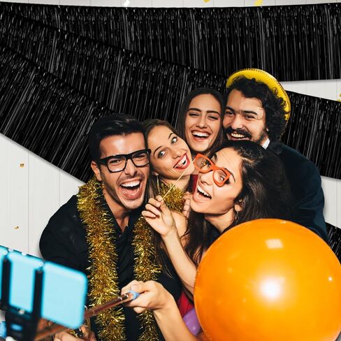 6 حزمه 10 قدم الذهب احباط هامش إكليل معدني بهرج اللافتات راية الجدار شنقا الستار خلفيه لعوامات العرض ، عيد الميلاد ، عيد الشكر ، عيد الهالوين ، زخرفه حفله السنه الجديدة in Kuwait