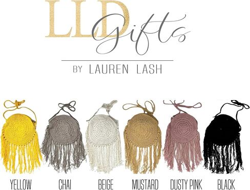 Crochet Purse Crossbody Fringe Bag Boho Bags Macramé Bag Fringe Purse (Dusty Pink) in Saudi Arabia