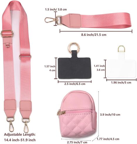 Phone Strap Crossbody Wrist Strap, Clip and Go Strap for Phone with Wallet, Multifunction Cell Phone Lanyards in Kuwait