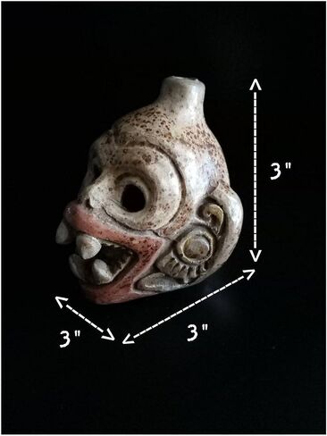 Very Loud Monkey Death Whistle, Replica Of Items Found In Aztec Temple. (Black) in Saudi Arabia