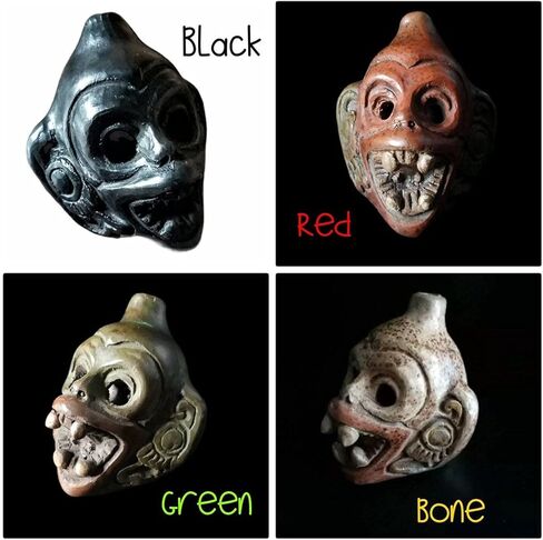 Very Loud Monkey Death Whistle, Replica Of Items Found In Aztec Temple. (Black) in Saudi Arabia