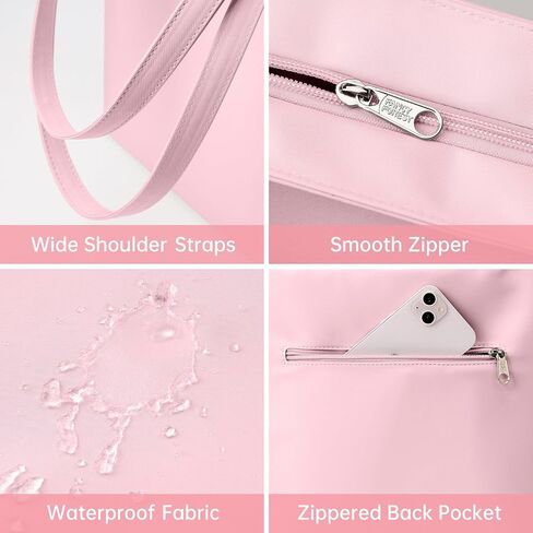KALIDI Tote Bag Handbags for Women Minimalist Shoulder Bag with Zipper Fashion Ladies Laptop Tote for Work Travel in Saudi Arabia