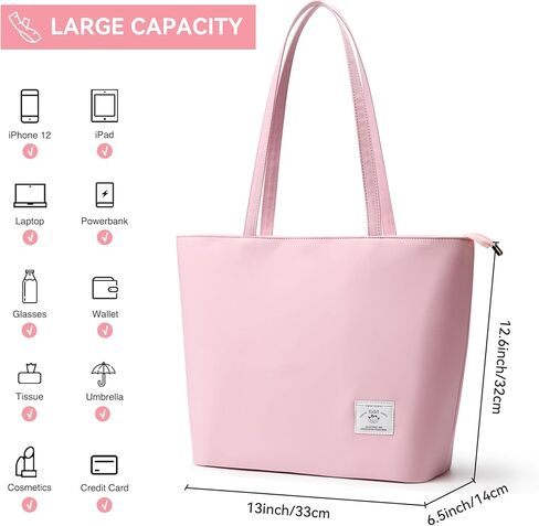 KALIDI Tote Bag Handbags for Women Minimalist Shoulder Bag with Zipper Fashion Ladies Laptop Tote for Work Travel in Saudi Arabia