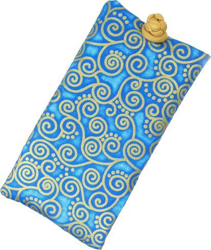 Handmade Soft Eyeglass Case (Sunglasses Pouch), Poly Dupioni Silk & Raw Thai Silk Fabric (Purple - Cotton) in Saudi Arabia