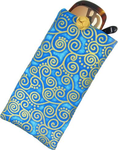 Handmade Soft Eyeglass Case (Sunglasses Pouch), Poly Dupioni Silk & Raw Thai Silk Fabric (Purple - Cotton) in Saudi Arabia