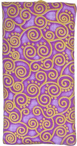 Handmade Soft Eyeglass Case (Sunglasses Pouch), Poly Dupioni Silk & Raw Thai Silk Fabric (Purple - Cotton) in Saudi Arabia
