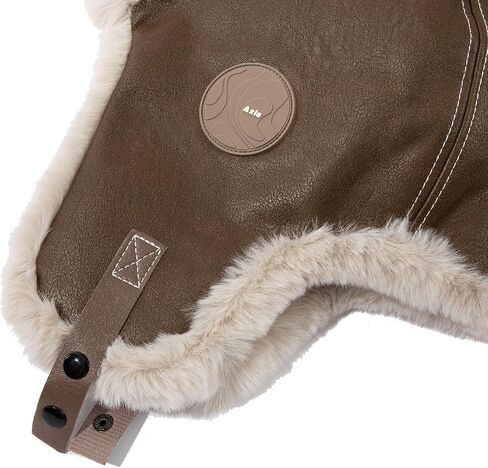 CLAPE Trapper Hat Windproof Warm Faux Fur Russian Winter Hats for Men Women, Outdoor Hunting Ski Hat with Adjustable Strap in Kuwait