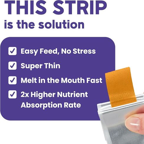 Mepet Multivitamin for Dogs - Dog Vitamins and Supplements - Magnesium Gluconate & Minerals for Skin, Coat, Hip & Joint Support, Immune & Digestive System - Pet Health Supplies - Beef, 30 Strips in Saudi Arabia