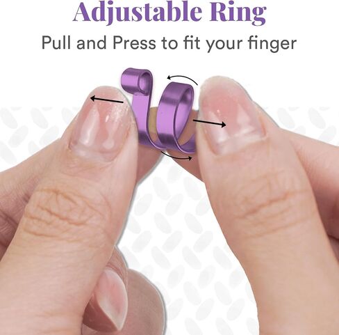 Handmade Crochet Tension Ring For Finger, Yarn Tension Ring For Crochet, Christmas Gifts For Crocheters, Knitters, Birthday Gifts For Mom (SET 4, Adjustable) in Saudi Arabia