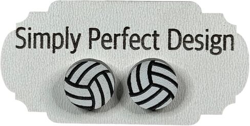 Simply Perfect Hypoallergenic Volleyball Earrings with Surgical Stainless Steel Post – Ideal for Beach Volleyball, Volleyball Training Equipment Lovers, Soccer Mom Gifts & Backyard Volleyball Net in Saudi Arabia