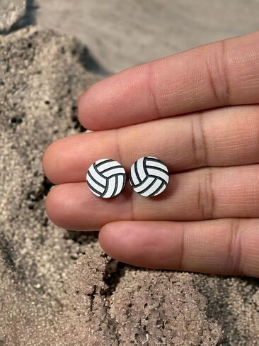 Simply Perfect Hypoallergenic Volleyball Earrings with Surgical Stainless Steel Post – Ideal for Beach Volleyball, Volleyball Training Equipment Lovers, Soccer Mom Gifts & Backyard Volleyball Net in Saudi Arabia