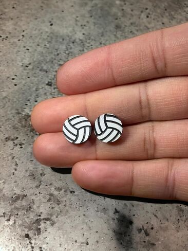 Simply Perfect Hypoallergenic Volleyball Earrings with Surgical Stainless Steel Post – Ideal for Beach Volleyball, Volleyball Training Equipment Lovers, Soccer Mom Gifts & Backyard Volleyball Net in Saudi Arabia